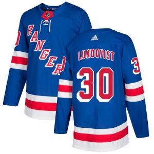 New York Rangers Trikot #30 Henrik Lundqvist Authentic Königsblau Heim
